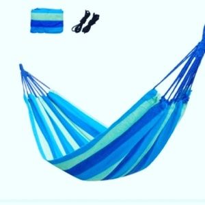 Blue traveling hammock
